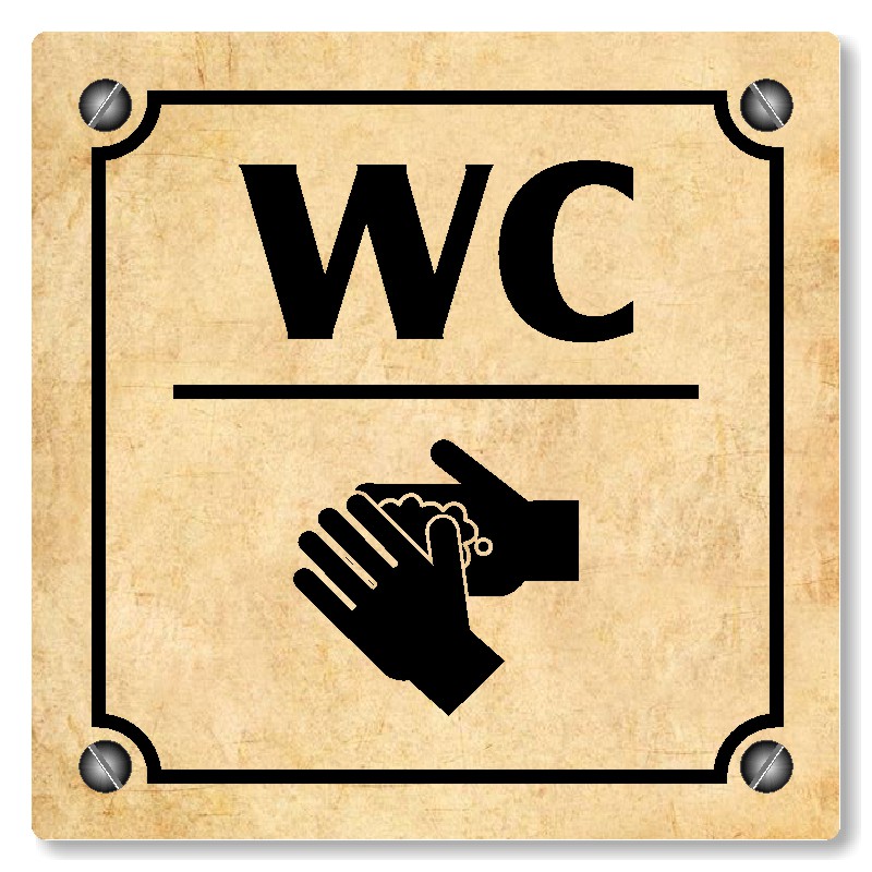 WC, 100x100mm, pergamen, Kansas
